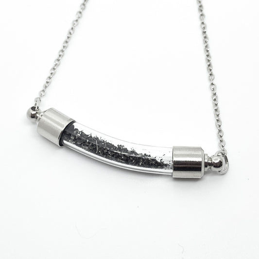 Stardust Meteorite Vial Specimen Necklace