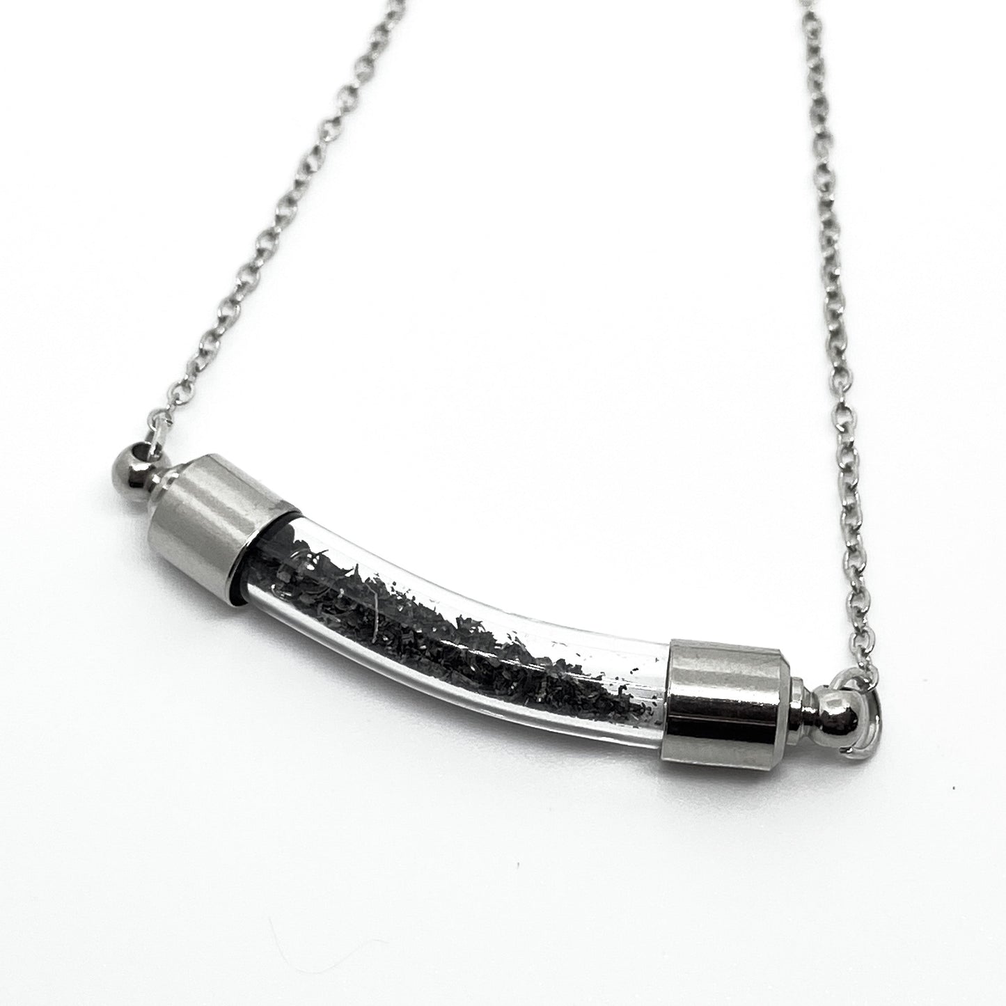 Stardust Meteorite Vial Specimen Necklace